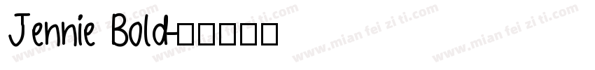 Jennie Bold字体转换